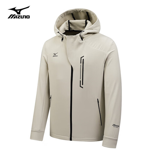 Mizuno MIZUNO Outdoor Jacket Men's Spring and Autumn Solid Color Versatile Windproof Jacket Soft Shell Jacket for Men