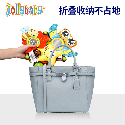 jollybaby 婴儿车玩具挂件床头摇铃可旋转悬挂式宝宝床铃床挂 大嘴鸟床夹