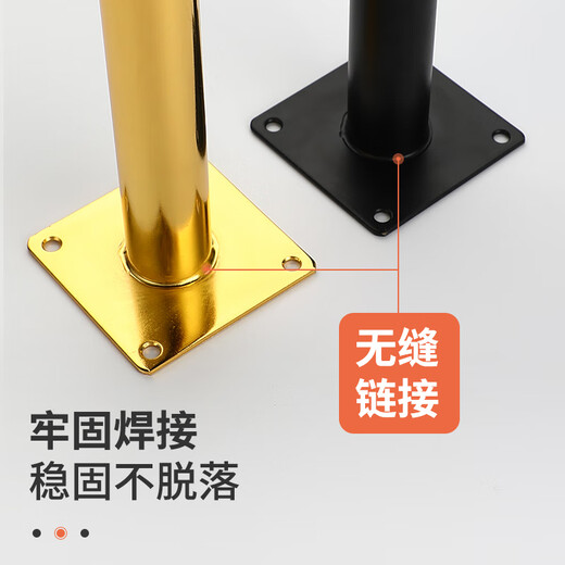 Lailiwei table legs with extended metal support legs, dressing table legs, bar stools, chair legs, office desk legs, desk legs, black gold, straight legs, height 65CM