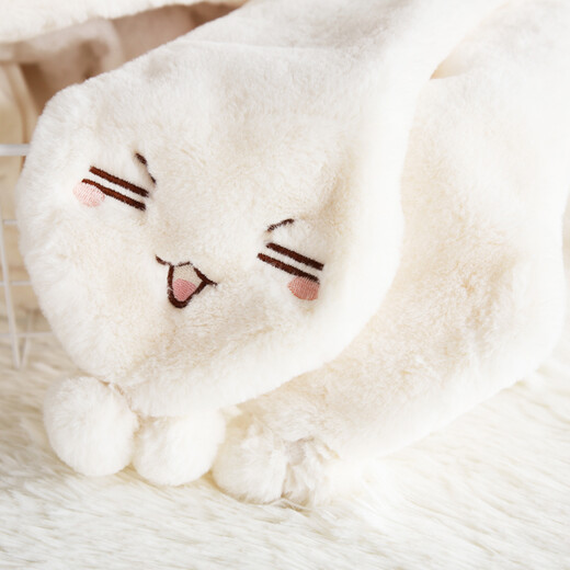 677888 Gift box three-piece set of hat, scarf and gloves, winter one-piece cute student birthday gift for girls