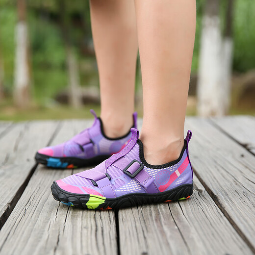 LINBUXAN children's indoor rope skipping special shoes for primary school students physical training shoes for boys and girls silent home fitness sports shoes Sapphire 32