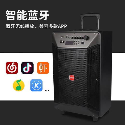 Malata (Malata) M+9087 square dance audio 12-inch outdoor karaoke rod speaker high volume Bluetooth performance conference team building camping singing high-power subwoofer with wireless microphone 8-inch M+9086+ single microphone