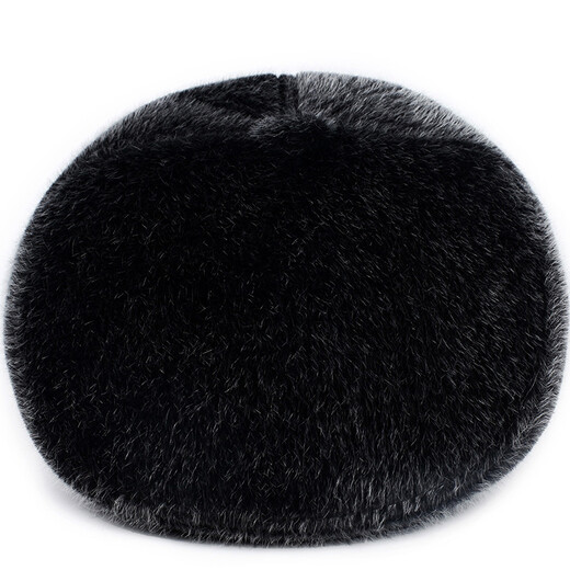GLO-STORY peaked cap men's autumn and winter old man's hat imitation mink fur beret forward middle-aged and elderly hat MMZ934088