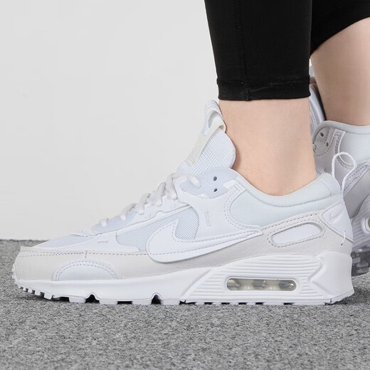 Nike (NIKE) women's shoes autumn new sneakers AIR MAX air cushion cushioning breathable running shoes fashion casual shoes DM9922-101/AIR MAX/white 37.5