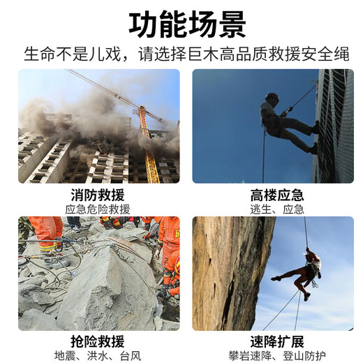 Giant wood household fire equipment set fire blanket fire blanket fire mask high-rise fire escape emergency rescue kit upgraded cloak four-person escape combination