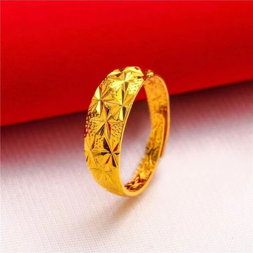 Fat Donglai's same style 18K gold love ring Hong Kong duty-free gold 18k live heart five-line multiple rings for women, double heart ring