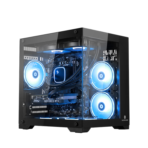 Minglongtang AMD Ryzen R5 9600X/RTX5060/RTX5060TI/RTX5070 assembled computer game console full set of desktop barebone delta computer configuration configuration two R5 9600X/RTX5060TI single host