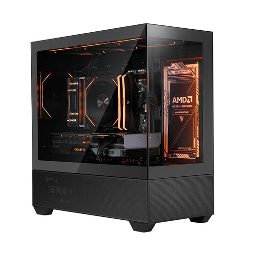 AMD Ryzen R5 9600X assembly computer RTX5060Ti/RX9060XT graphics card Delta mobile gaming desktop computer complete machine design editing drawing DIY assembly machine configuration six R5 9600X+RX9060XT 16G host kit