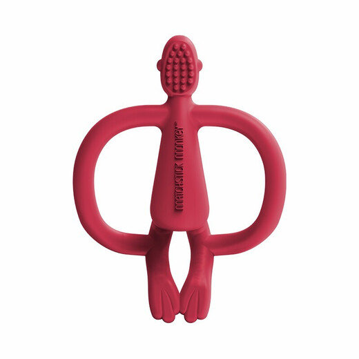 MATCHSTICK MONKEY British Match Monkey Teether Baby Soothes Molars No Tail Tail Anti-eating Hand Bite Teether Can Be Boiled Professional Teether + Cotton Gauze Gift Box