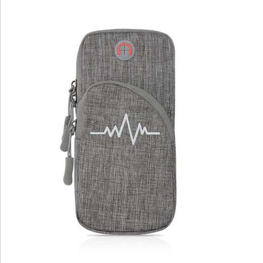 BOSTANTEN running mobile phone arm bag for men and women fitness outdoor night running mobile phone wrist bag gray large capacity - can hold 6.5-inch mobile phone