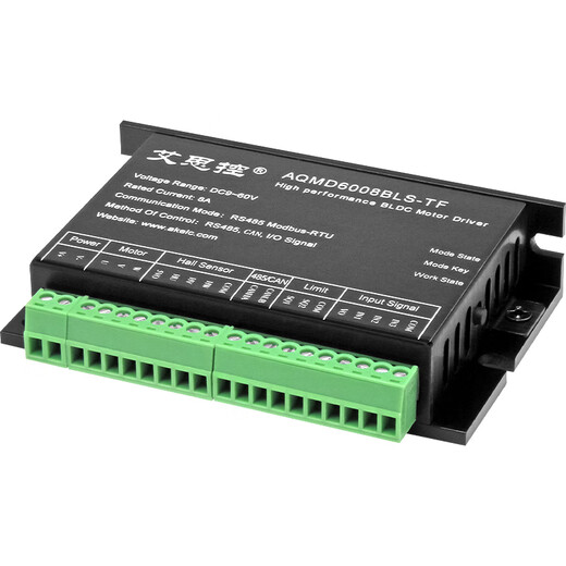 AQMD6008BLS-TF-I 8A FOC brushless DC motor driver RS485/CAN standard model AQMD6008BLS-TF-I