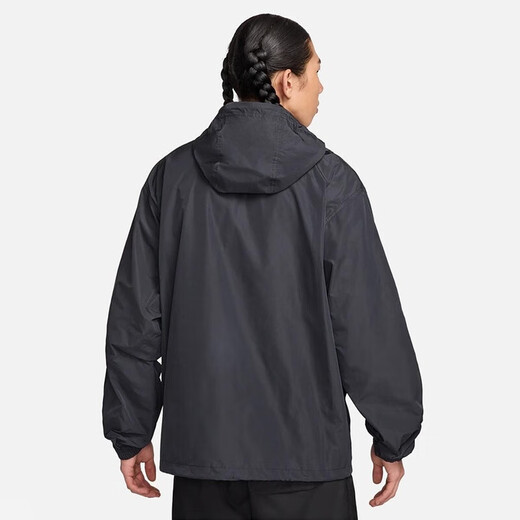 耐克（NIKE）男装外套夏季新款宽松梭织运动刺绣舒适半拉链卫衣夹克FN3893-480 FN3893-010黑色 2XL