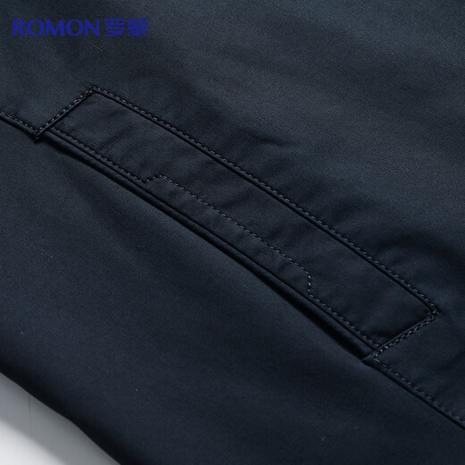 Romon 100% cotton jacket men's young and middle-aged spring and autumn coat work wear casual lapel dad wear men's jacket