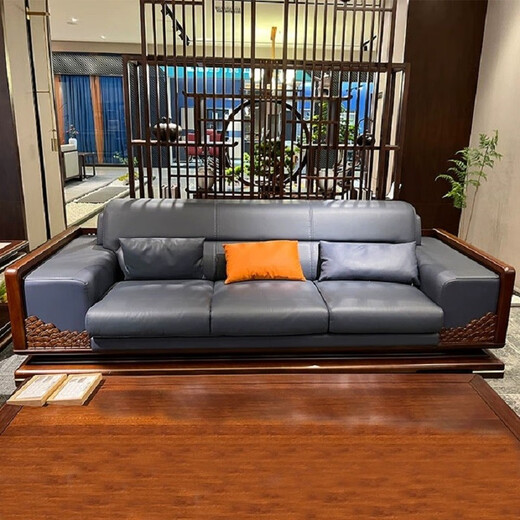 Jiushui new Chinese style all solid wood executive desk simple boss desk president desk writing desk ebony wood office business customization ebony wood material