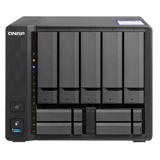 QNAP TVS-951N nine-bay network storage server includes 4 SSD dedicated ports and built-in 5G network port NAS private cloud