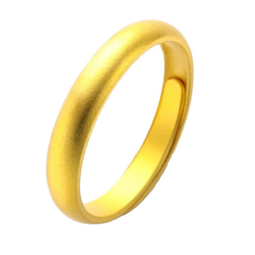 Yukdadi 999 pure gold ancient method ring ring au999 gold covered with silver and frosted gold ring live couple ring for lover, couple ring 2 pieces, 3 grams each, opening adjustable