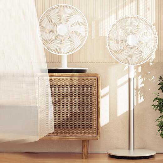 Sezze Japanese air circulation fan electric fan household floor fan smart desk fan DC variable frequency timing desktop fan remote control energy-saving light turbine convection ventilation fan Y-289 (upgraded model - without battery life)