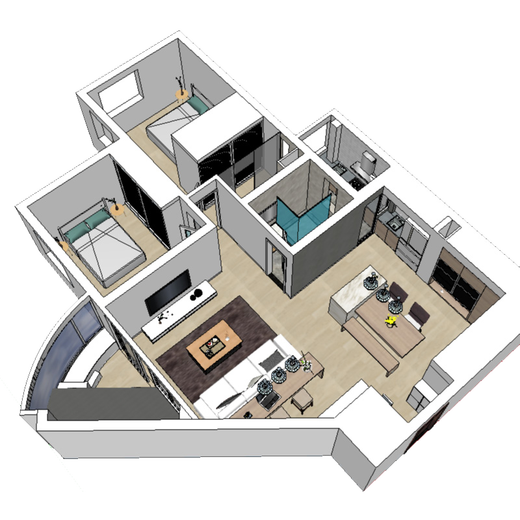 Huameile house decoration, full package repair, home improvement company, house interior decoration, full package, check-in service, reservation fee