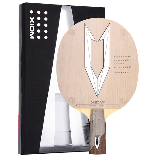 XIOM VEGA carbon fiber table tennis blade professional table tennis racket offensive competition training light cricket board Weijia Europe horizontal shooting FL (long handle)