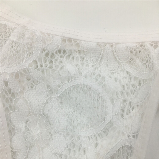 Private Shang Men's Sexy Underwear White Lace Pattern Transparent Briefs Temptation T-Pants Men's T-Pants One Size 170Jin Jin is equal to 0.5kg within