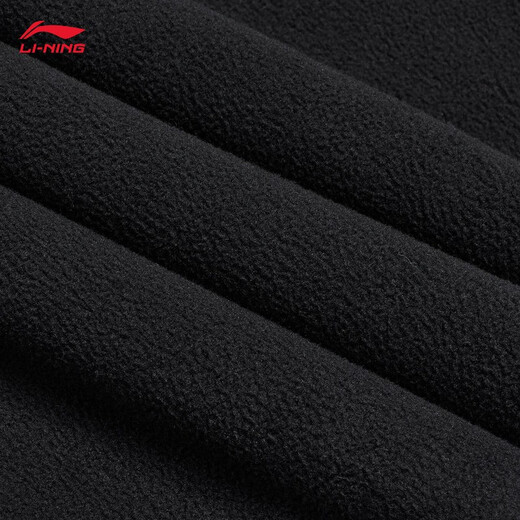 Li Ning K velvet warm windproof and water repellent sports pants men's fitness series new leggings sports pants velvet black-1 M