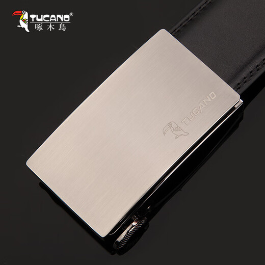 Woodpecker (TUCANO) new model automatic buckle belt men's leather belt business casual cowhide trouser belt inner wear style 1