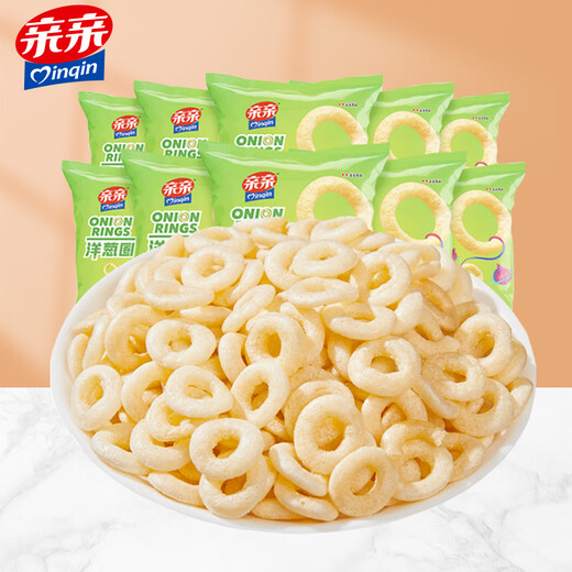 亲亲膨化零食洋葱圈 休闲食品礼包7g*10包便携小零食