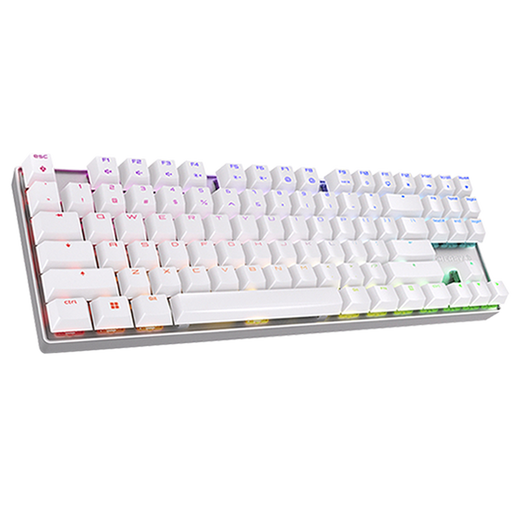 CHERRY Cherry MX8.2TKL mechanical keyboard wireless Bluetooth three-mode gaming e-sports color light backlight 87-key laptop comes with arms box three-mode white brown axis comes with arms box