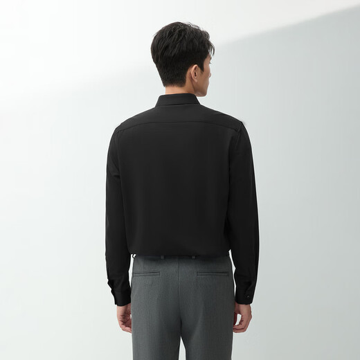 HLA Heilan House velvet warm shirt men's winter light business classic series lapel shirt men