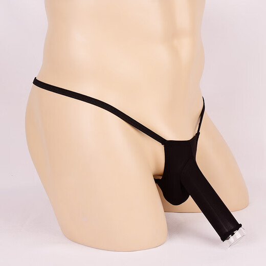 Ye Zimei men's sexy underwear ultra-thin transparent ice ribbon set thong men's T-pants men's see-through sexy underwear 4058 red one size fits all closed mouth