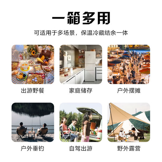 Opelsen Green 10L Insulated Box Refrigerator Stall Ice Cube Storage Ice Bucket Outdoor Camping Car Refrigerator Fresh Commercial