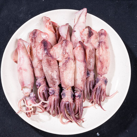 Aiwei Winnie Sea Rabbit Full of Seeds, Sea Rabbits with Seeds, Fresh Live Cooked Frozen Pen Tube Fish, Large Cuttlefish, Soft-footed Seafood Hot Pot BBQ, Sea Rabbits 500g*2 Bags 1kg (Net Weight)