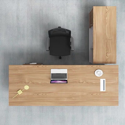 OUYIN simple and fashionable boss desk office desk and chair supervisor desk manager desk executive desk office furniture single table 1.8*0.8 (with side cabinet)