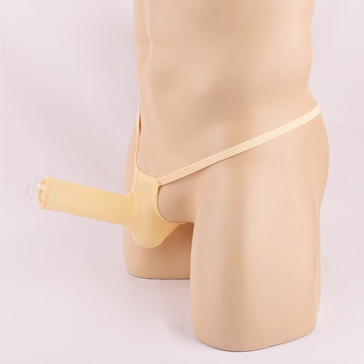 Ye Zimei men's sexy underwear ultra-thin transparent ice ribbon set thong men's T-pants men's see-through sexy underwear 4058 red one size fits all closed mouth