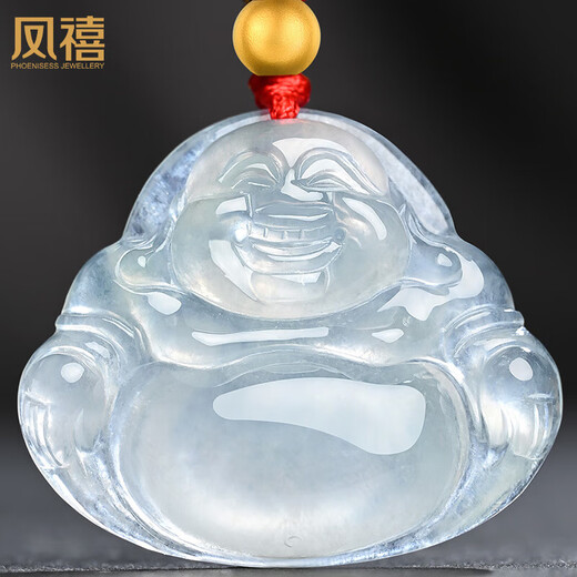 Phoenix Jewelry Ice Jade Jade Buddha Pendant Female Maitreya Buddha Natural Jade Necklace Mother Price Guaranteed 11.11