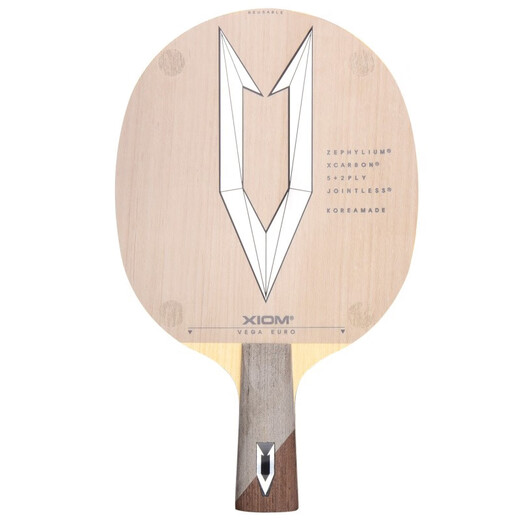 XIOM VEGA carbon fiber table tennis blade professional table tennis racket offensive competition training light cricket board Weijia Europe horizontal shooting FL (long handle)