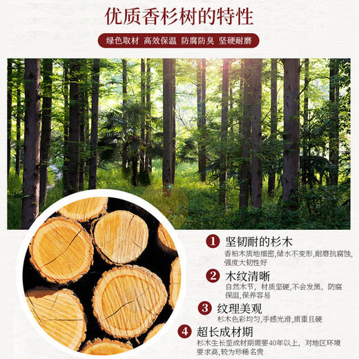 Lei Guo Wood Industry fragrant fir 16cm round edge children's face wash foot bath wooden bucket foot bath small wooden basin women's washing wooden basin butt washing basin small wooden basin