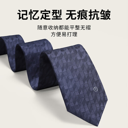 Goldlion Little Blue Ribbon Second Generation Lazy Tie Men's Zipper Style Easy-to-Pull Workplace Simple Business Gift Box for Boyfriend