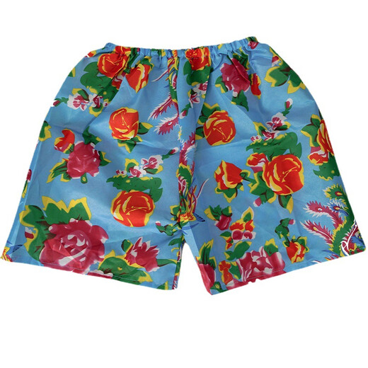 Get married, wear bare pants, wear floral pants, large floral shorts, wedding props, game, door blocking, prank supplies, 1 pair of red floral pants