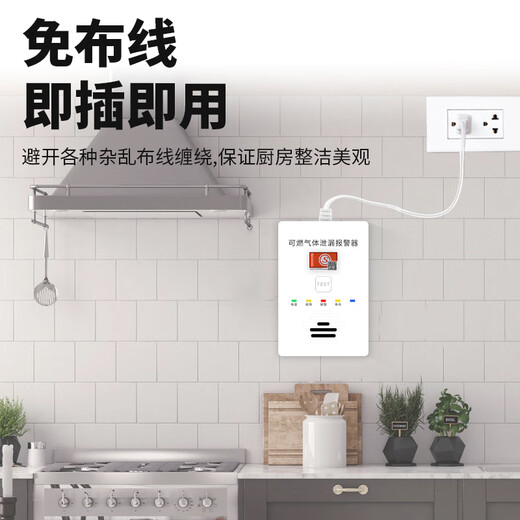 Bolian Smart Liquefied Gas Tank Propane Gas Leak Alarm Home Restaurant Restaurant Kitchen Liquefied Petroleum Gas Leak Detection Alarm Combustible Gas Detector