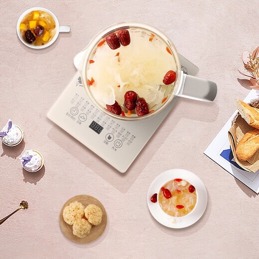 Xinfei (Frestec) multifunctional health pot, mini office kettle, glass teapot, constant temperature insulation electric kettle, black tea teapot, floral teapot, kettle, home classic