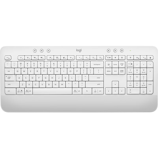 Logitech Select Series K650 Wireless Bluetooth Office Keyboard MK650 Wireless Keyboard and Mouse Set Mac iPad Wireless Keyboard and Mouse Home Set with Palm Rest K650 Keyboard White