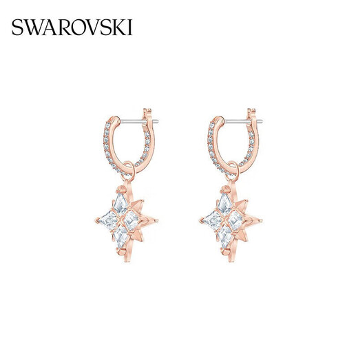 Swarovski (SWAROVSKI) SYMBOL multi-angular snowflake earrings, earrings, women's earrings, birthday gifts for women 5494337