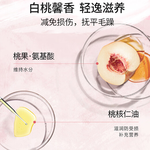 Siyu (Syoss) Shampoo, Taoqin Yingrun, Schadensbummel Shampoo 420 ml, weißer Pfirsichduft, erfrischend, silikonfreies Shampoo