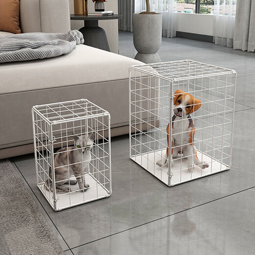 Cat Cage Home Super Large Free Space Cat Nest Dog Cage Puppy Cage Six Sides Portable Folding Pet Cage Black 30*30*20cm 6Jin Jin equals about 0.5kg