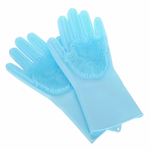 Huayuan Pet Equipment (hoopet) pet bathing gloves, dog bathing gloves, cat bathing artifact, anti-scratch and bite bath brush, massage and cleaning utensils, bath magic gloves, anti-scratch and bite bathing gloves-30cm long