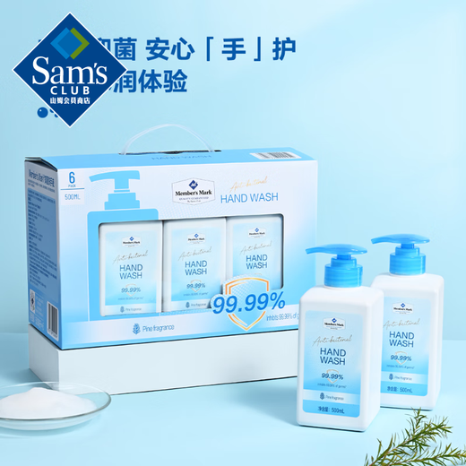 Member s Mark Antibacterial Hand Sanitizer 500ml*6