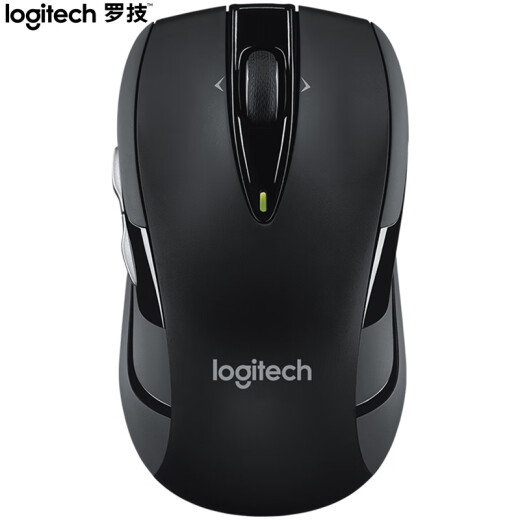 Logitech M546 mouse wireless mouse office mouse symmetrical mouse Unified dual-axis scroll wheel black with wireless 2.4G receiver