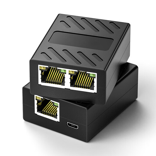 Linkwylan network cable splitter Gigabit one-to-two simultaneous Internet access broadband network transfer interface one-to-two pairs of connector splitter 1 pack 1 in 2 out/2 devices online at the same time 100M version