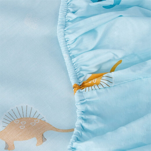 Mercury Home Textiles 100% Cotton 40 Count Children's Sheets and Fitted Sheets Single Piece Cartoon Baby Type A Fitted Sheets Single Bed Mattress Protector [Cotton/Antibacterial] Ancient Dragon 150cm 200cm